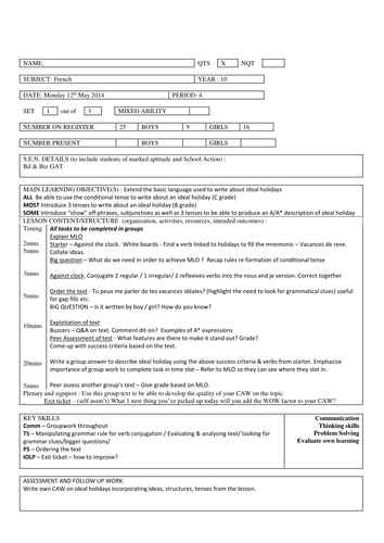 Mes vacances de reve