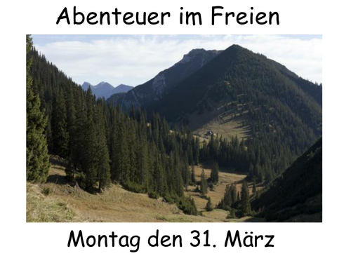Abenteuer im freien