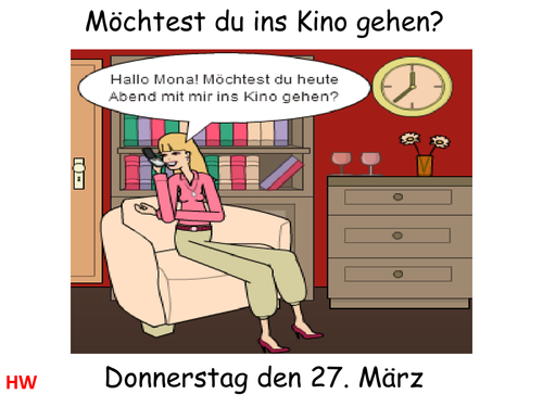 Möchtest du ins Kino gehen