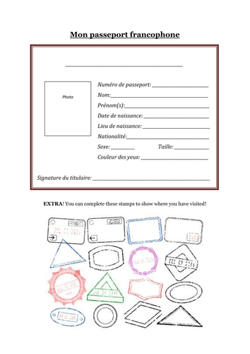 Francophone Passport