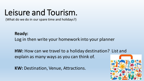 Leisure &Tourism Activity Powerpoints