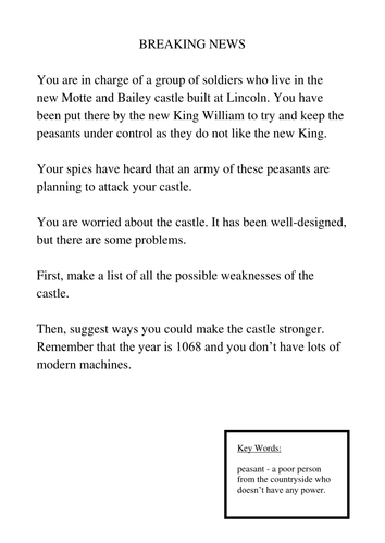 Normans - Lesson Eight - Castles