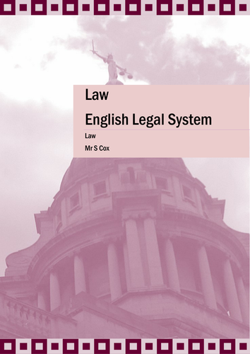 English Legal System Guide and Study Aid