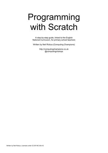 Programming with Scratch: A guide