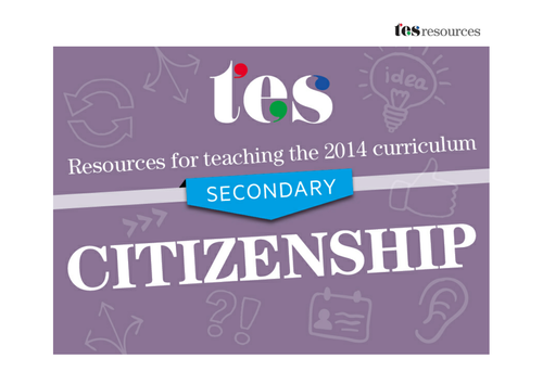 New curriculum 2014: Secondary citizenship