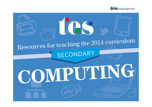 New curriculum 2014: Secondary computing