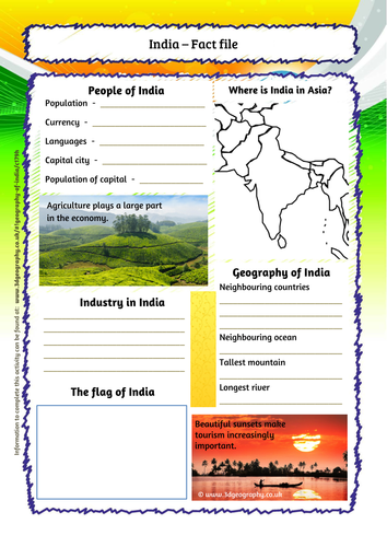 India - fact file | Teaching Resources