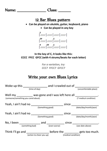 How exactly to Write a Blues Songwriting Music and Lyrics