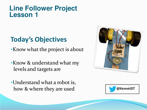 low cost KS3 line following robot