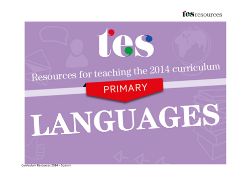 New curriculum 2014: Primary Spanish