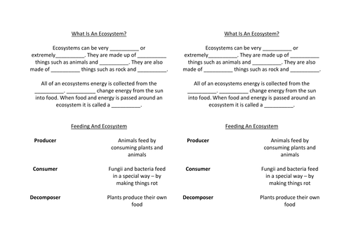 Introdution To Ecosystems