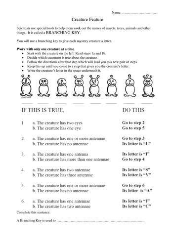 Classification Keys