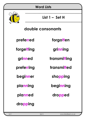 Spelling Bee Worksheets for Grade 3<br/>