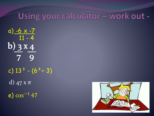 Calculator with deals working out