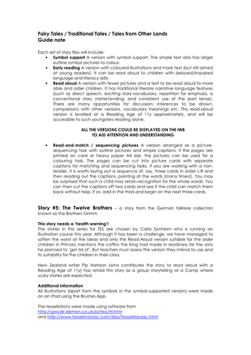 Traditional tale - The Twelve Brothers