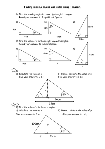 Trigonometry - Sine, Cosine, Tangent.