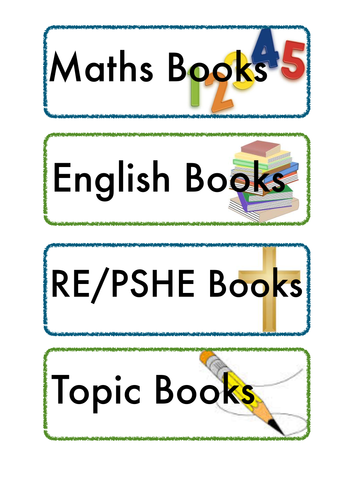 Drawer Labels Teaching Resources