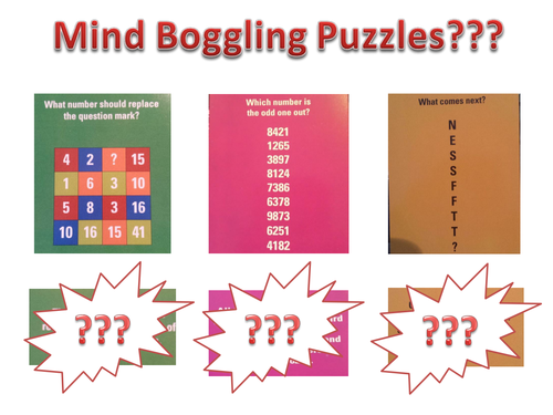 Mind Boggling Puzzles - tutor time