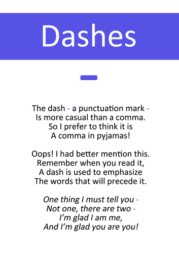 Punctuation Posters