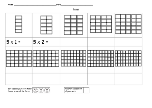 grade games 3rd table multiplication Arrays Resources   by Teaching 5  tables  ruthbentham time