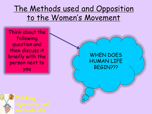 Opposition to the Women's Movement and Abortion