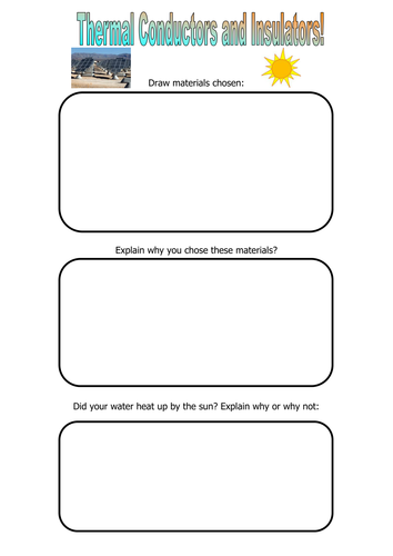 Science - Matierials Worksheets