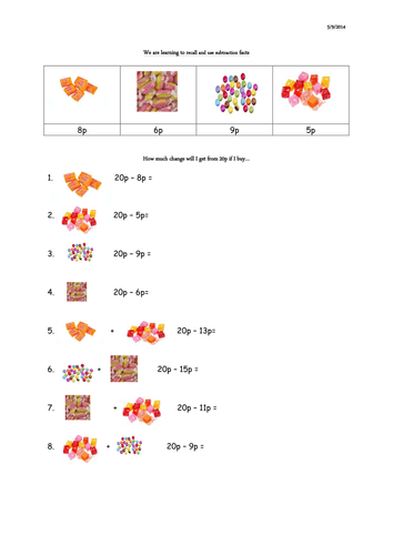 year 2 add and subtract worksheets teaching resources