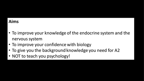 Biology for psychologists