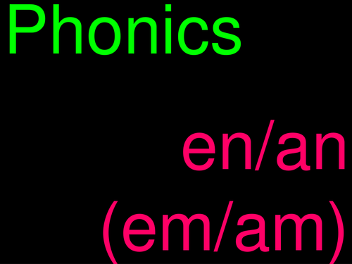 French Phonics Activities (starters)