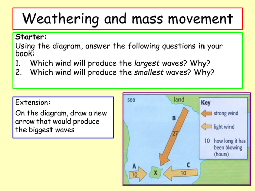 Weathering and mass movement