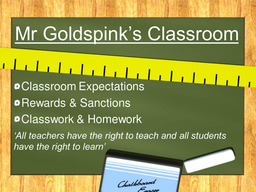 Classroom Rules & Expectations KS3 & KS4