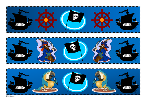 Talk Like A Pirate Themed Cut-our Border