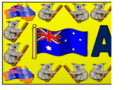 Flag of Australia Themed Banner