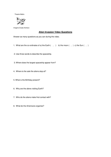 Alien Invasion: KS2 & KS3 Co-ordinates | Teaching Resources