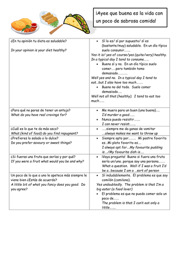 que buena es la comida