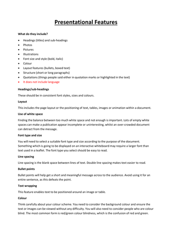 Presentational Devices