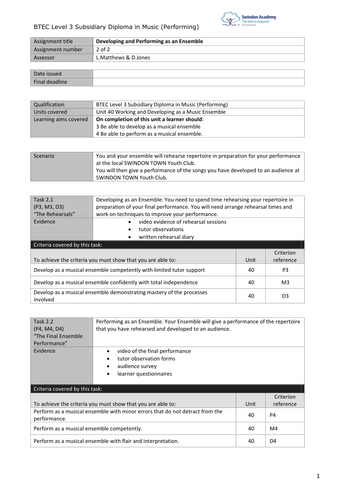 Pearson btec sport picture