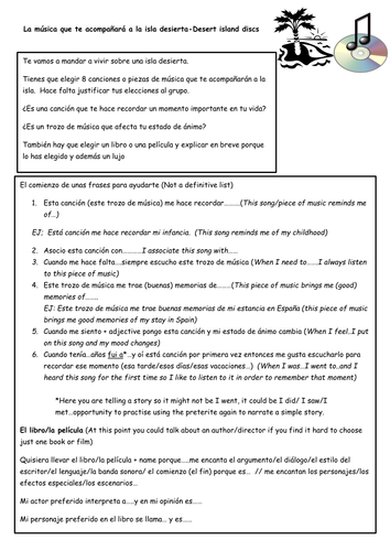 Desert island discs 2