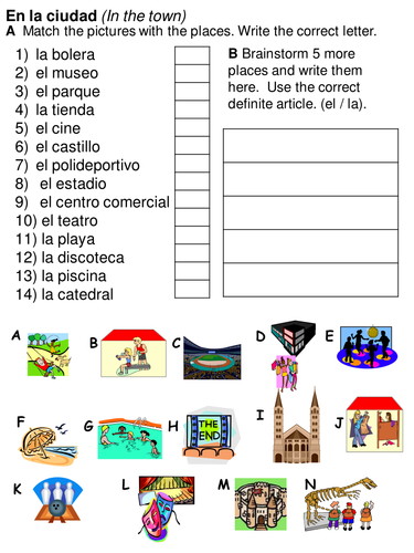 Image result for Spanish Worksheets