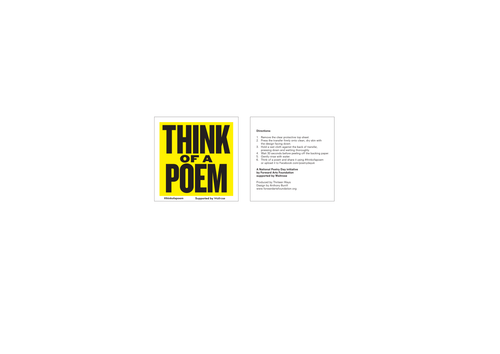 Think of a Poem Posters