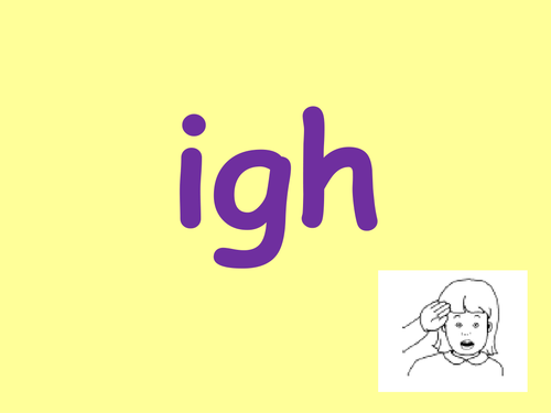 Phonics igh phoneme