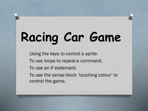 Scratch Racing Car Game