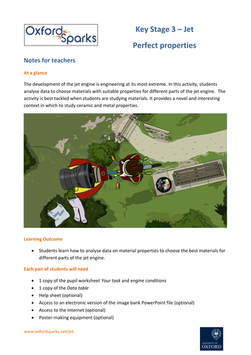 Oxford Sparks: Jet Plight - Perfect Properties-KS3