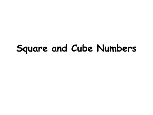 Using Minecraft to teach Square and Cube numbers