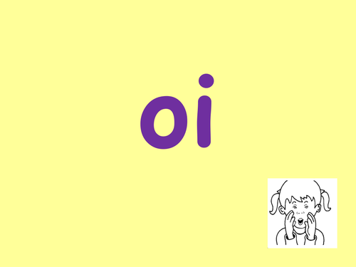 Phonics oi phoneme