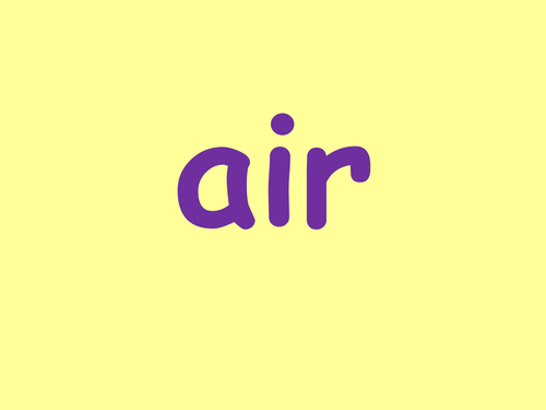 Phonics air phoneme