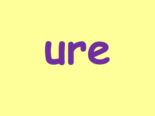 Phonics ure phoneme