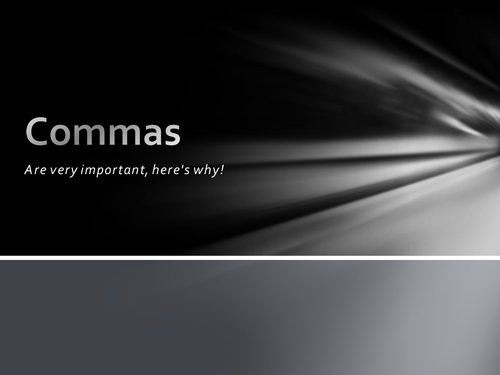 Importance of commas