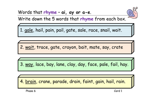 Phase 5: alternative spellings for ai, ee, igh, oa and oo; table cards. 