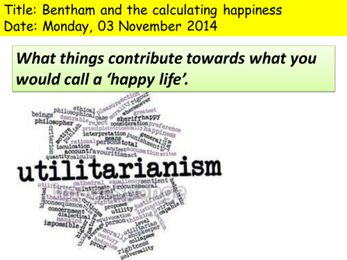 Introduction to utilitarianism